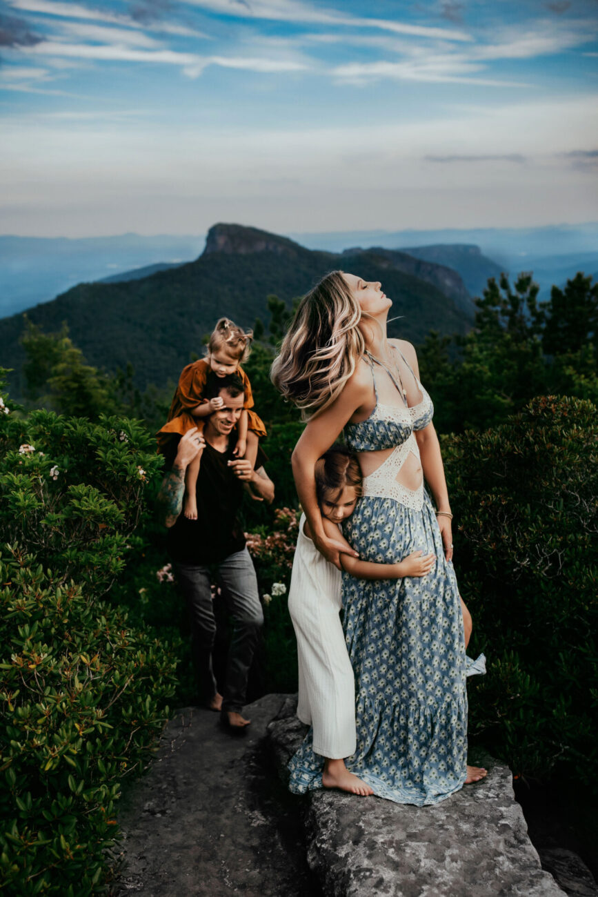 Linville Gorge Wilderness Family Session Linville, North Carolina